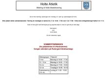 Holte Idrætsforening, Atletikafd.
